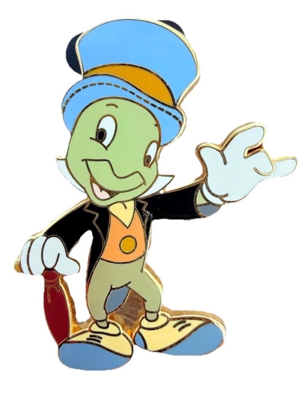 Disney Pin Jiminy Cricket Pin Trading 2008 Pinocchio Enamel Hat Umbrella